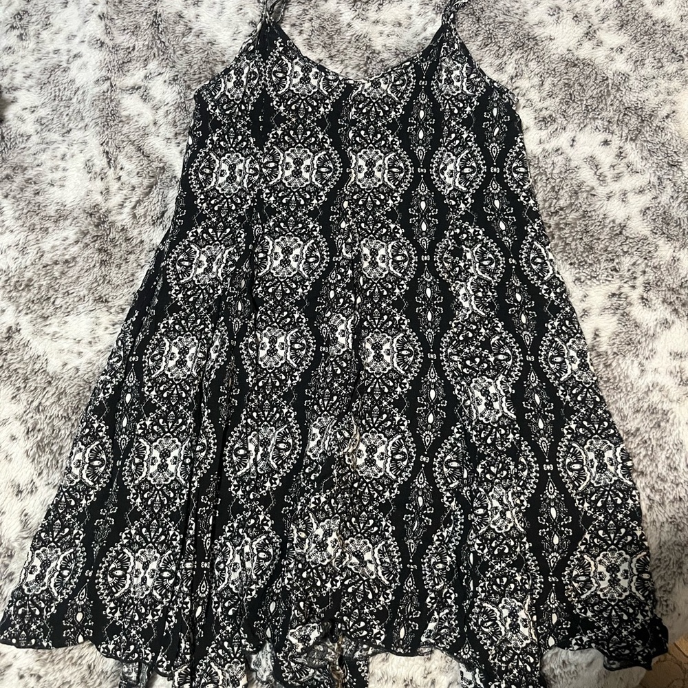 Lily Rose Monochrome Floral Dress